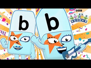 Brilliant Alphablock B | Letter of the Week! 🚀 | Learn to Spell | @officialalphablocks - Videos For Kids