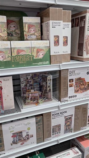Huge selection of miniature wooden builds from Rolife DIY. Gingerbread House, BookNook, Flower Shop, Race car, Christmas House, Train, Piano, and so many more. | HobbyTown