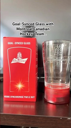 #glass Goal-Synced Glass with Montreal Canadian Hockey Team