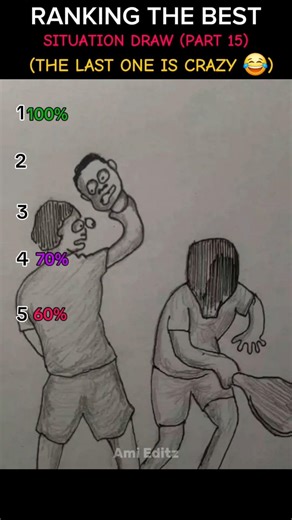 Ranking The Best Scribble Drawings 😂 #funny #comedy