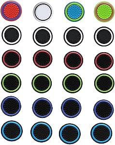 Amazon.com: CTHTBZ 24PCS Performance Silicone Analog Stick Joystick Thumb Grips Controller Caps for PS3, PS4, PS5, Xbox One, Xbox Series X/S, Xbox 360, Switch Pro (Black& Red) : Video Games