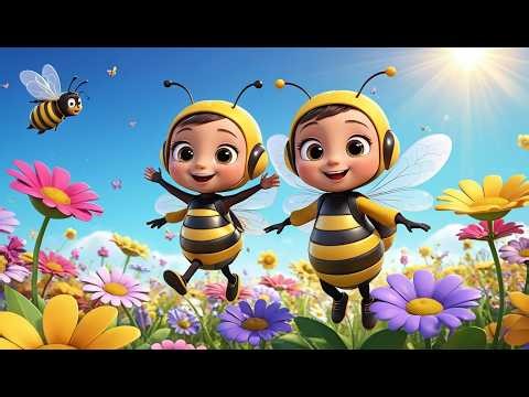 Three Busy Bees Buzz Buzz | Nursery Rhymes & Kids Songs for Toddlers