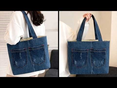 👜Make a Bag From Old Jeans in 10 minutes - It couldn't be easier|Sew Sweet