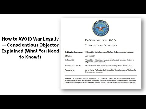 Conscientious Objector Status Explained