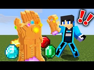 【マイクラ】強すぎるインフィニティガントレットがチートすぎたwww【マインクラフト 】【まいくら】