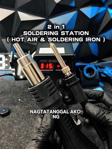 2 in 1 Soldering Station: Hot Air and Soldering Iron