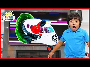 Ryan Pretend Play with Combo Panda Airplane Toys!!! - Videos For Kids