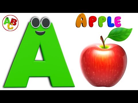 A is for Apple 🍎 A A Apple | Fun ABC Phonics Song for Kids | Baby Rhymes | ABCD Alphabet