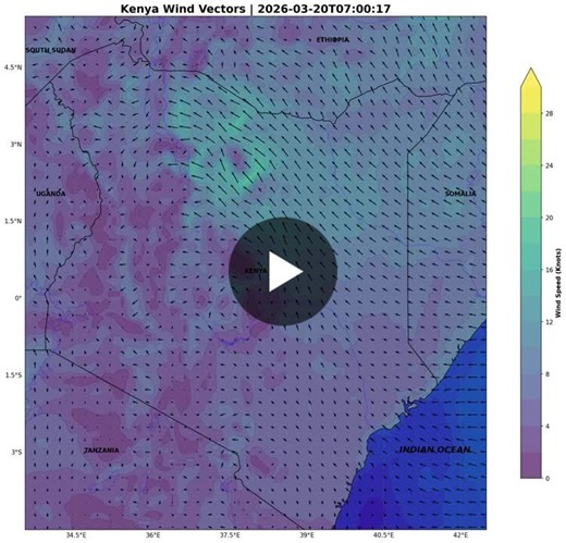 #visualising #wind #fields #wrf #model #outputs #python #wrf #atmospheric #data #python #xarray #cartopy #matplotlib #numpy #wrf #knots #meteorology #wrfmodel #python #datascience #geospatial… | Erick Wambugu