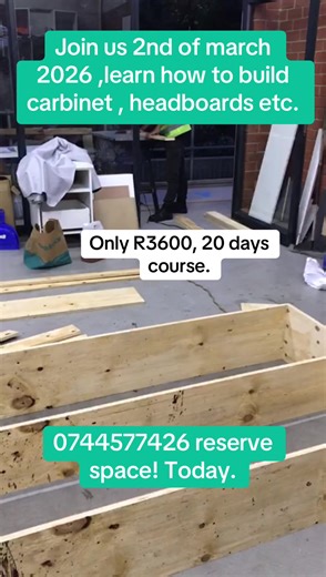 Learn Cabinet Making: Join Our March 2026 Course