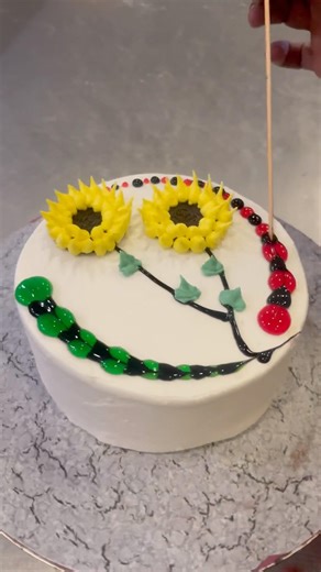 Easy design #cakes #cakedesign #cakedecorating #hinatacakes #birthdaycake