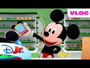Help Mickey Mouse Shop at the Grocery Store! 🛒🐭 | Me & Mickey | ‪@disneyjr‬