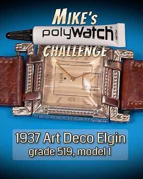 Shaping a Custom Crystal: Can PolyWatch Restore this 1937 USA ELGIN? #watchmaking