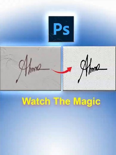 Remove Background from Signature in Photoshop | PixelTuli Photoshop Tutorial.