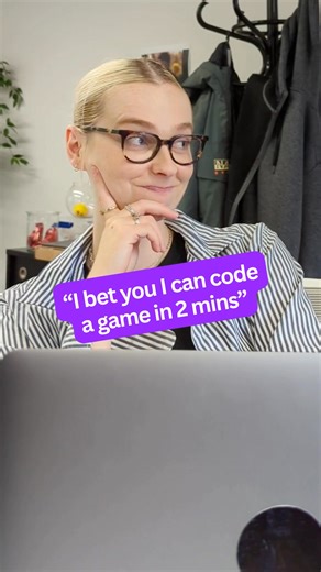 The secret to learning how to code is...not learning how to code! (狼 don’t tell anyone). With Canva, all you need is a simple text prompt and just like magic, Canva A.I. will instantly generate you a fully playable game! | Canva | Facebook