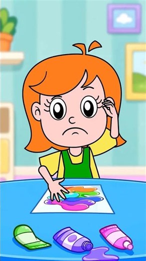 Emma, can you draw a rainbow? 🌈 Fun DIY art hack with Emma and Mom #forkids