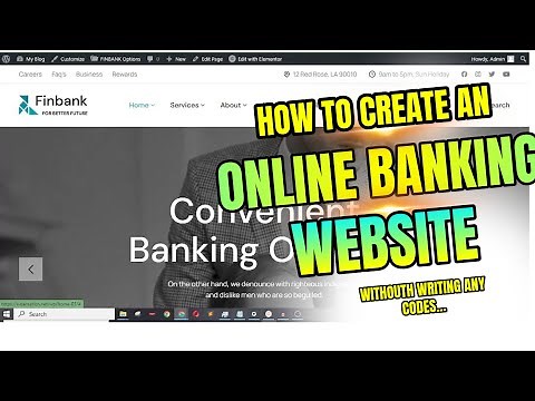 CREATE Your Own Online Banking Website With Wordpress In 2024!
