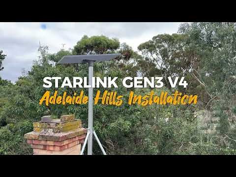 Starlink Gen 3 V4 Pipe Adapter and Professional Roof Installation