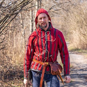 Arming Doublet Diego - Linen and Leather - 15th Century Gambeson - Late Medieval & Renaissance Clothing for Reenactment, LARP, SCA - Etsy