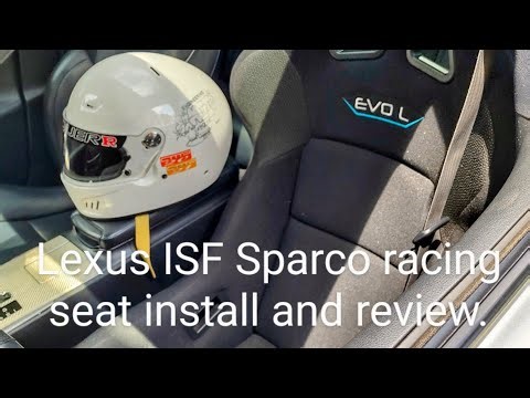 Lexus isf racing seat install and review