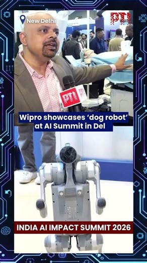 Wipro showcases ‘dog robot’ at AI Summit in Delhi