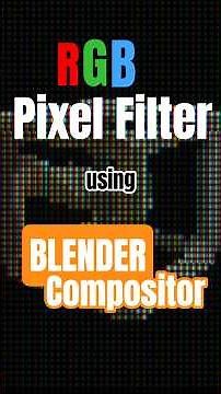 Creating an RGB Pixel Filter in Blender Compositor - Speed Tutorial #blender3d #filter #tutorial