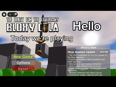 The quest for the legendary bloxy cola