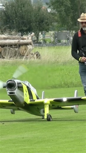 This Unique Swiss Turboprop Warbird Takes Off! 🔥