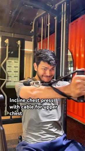 Incline chest press with cable