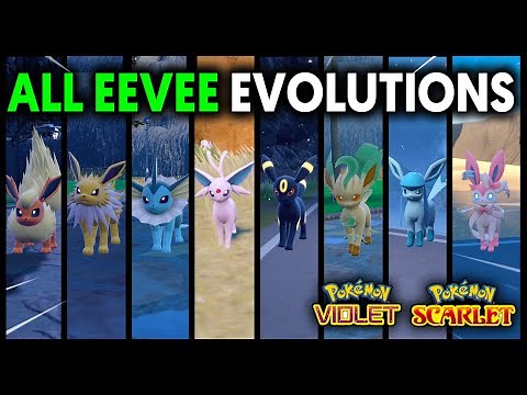 HOW TO GET ALL EEVEE EVOLUTIONS ON POKEMON SCARLET AND VIOLET