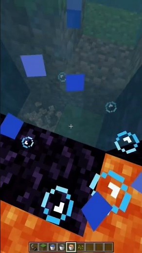 How to make a nether portal using water bucket and lava lake