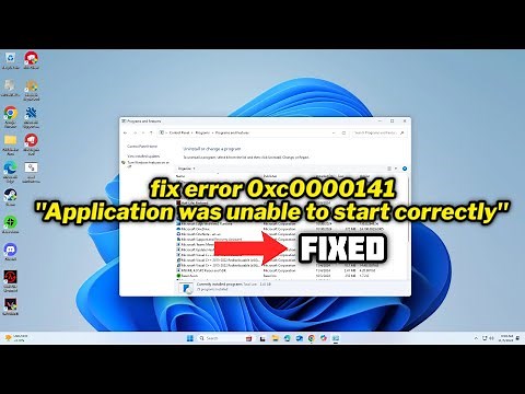 (FIXED) error 0xc0000141 "Application was unable to start correctly"