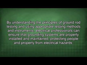 Ground Rod Testing Adequacy of Amprobe DGC-1000