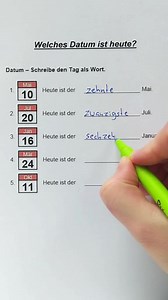 Welche Datum ist heute? | Deutsch Lernen