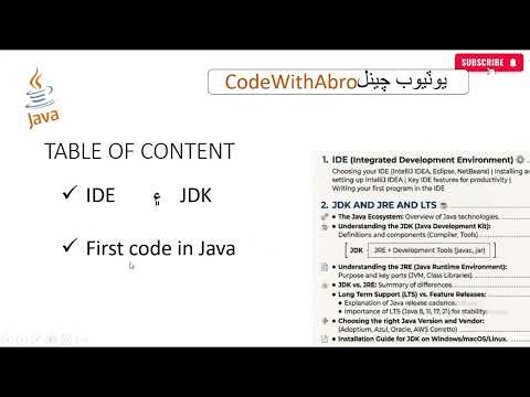 Java Programming for Beginners: JDK & IDE Explained + First Program 🚀| First program java in sindhi