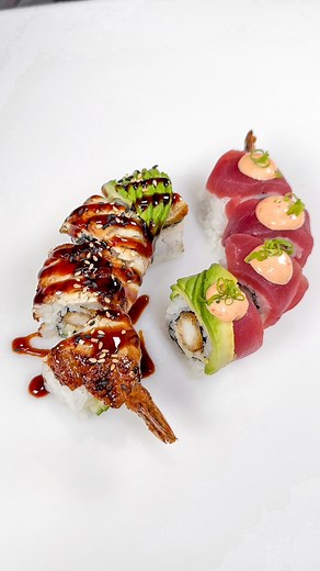 9. BEAUTY & the BEAST ROLL 🍣🥀 We’re counting down our TOP 10 SUSHI ROLLS this past month 🙌🏼 Coming in at number 9 is our Beauty & the Beast Roll made with eel, tuna, avocado, fried shrimp, cream cheese, and cucumber. The alternating toppings on this roll make each bite a new experience. Stop by to find out why this sushi roll is a top seller! 😋 #sushitime #sushiroll #sushilovers | W A V E 波 - Asian Bistro & Sushi