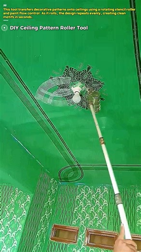 Painting Ceiling Motifs Fast with a DIY Roller Tool : How It Works