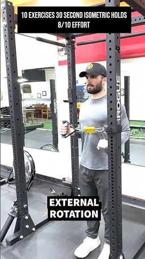 10 Rotator Cuff Exercises : Isometrics Workouts