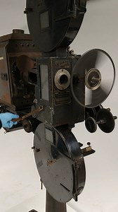 What's in our vault? 👀 This is an electric Simplex 35mm projector, made by the International Projector Corporation in New York, NY, circa 1928. The International Projector Corporation was founded in November of 1925 with the merging of three companies by 1930: the Precision Machine Company, the Nicholas Powers Company (whose Power's 6B had the first three-blade shutter to eliminate flicker), and the Acme Motion Picture Company. After a couple of moves and mergers between the end of WWII through