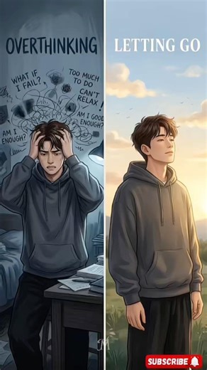 Overthinking vs Letting Go | Motivational Short Video #motivation #motivationalvideo #relatable