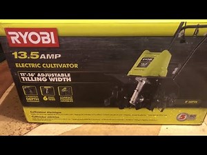 Ryobi Cultivator unboxing and assembly