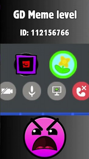 Meme level in geomertry dash #geometrydash #gd #platformer