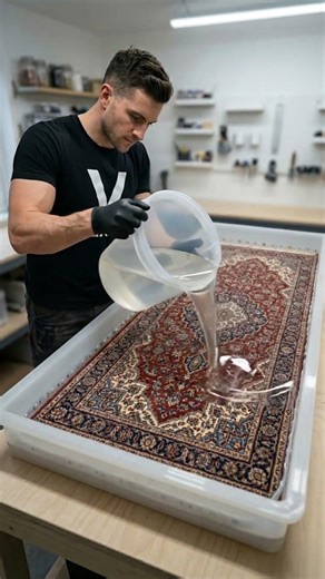 DIY Epoxy LED Persian Rug Table Build! #epoxy #diy #aesthetic