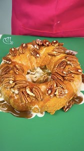 2 ingredient dessert everyone will love! Amy makes a pumpkin cake with pumpkin puree and yellow cake mix and top with caramel, sugar frosting, and pecans. | Family Style Cooking