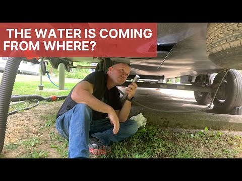 Leaking RV Grey Water Tank | Repairing Our RV Grey Water Tank On The Road | Full Time RV Living