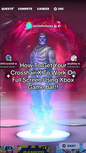 How To Get Crosshair X To Work On Fullscreen (Xbox Method) #crosshairx #fortnite