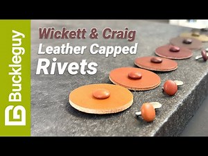 Learn to set leather double capped rivets the right way