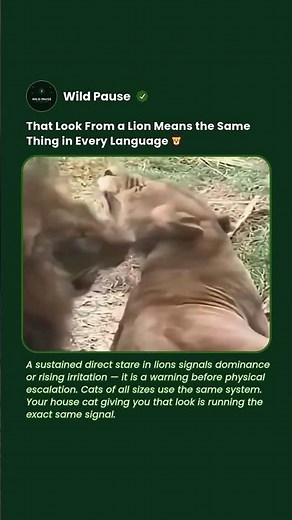 That Stare Translates Perfectly — Even Without Words 🦁 #shorts #lion #animals