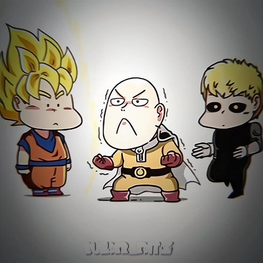 Goku turns Super Saiyan, but Saitama can't because he's bald...😂