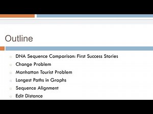 Global alignment | Edit Distance | Bioinformatics Engineering BIE 301 #alignment